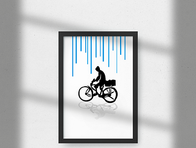 bike bicycle bike design design art design graphic designs geometric geometric art graphic graphicdesign illustration illustrator line art lineart minimalist pluie posters rain reflect