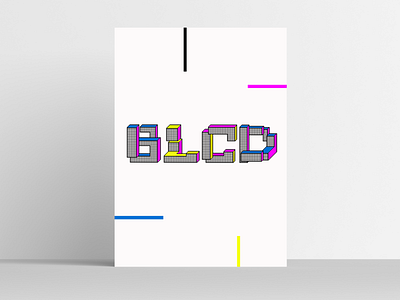 BLCD 3dtypography branding design design art design graphic designs graphicdesign illustration logo minimalist posters typogaphy typographicart typography