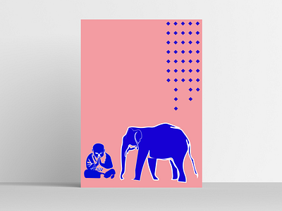 ZEN blue buddha design art design graphic designer designs elephant graphic graphicdesign illustration illustrator lineart minimalism pink posters print print design printing yoga