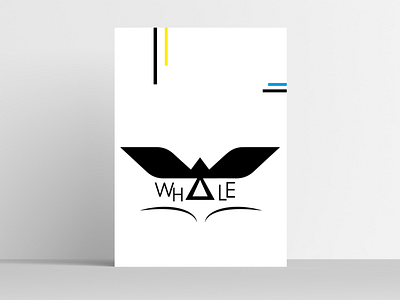 WHALE abstract abstract design art branding design design art design graphic designer graphic graphicdesign illustrator logo logodesign logotype minimalist posters typo typography