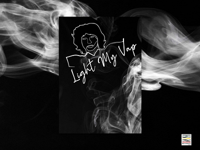 light my vap branding branding concept branding design cigarette packaging cigarette électronique design graphic fumée graphicdesign illustration illustrator jim morisson line art line art logo logo logos logotype singer the doors vapotage