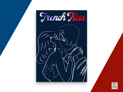 French kiss design design art design graphic designer designs graphic graphicdesign illustrator line art minimalism posters typo typogaphy