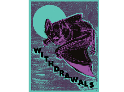 Bat Poster for a Metal Band branding gig poster gig posters illustration music art tshirt design