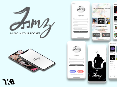 Jamz app illustration ui ux