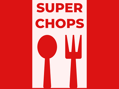 Super Chops Logo branding icon illustration logo ui