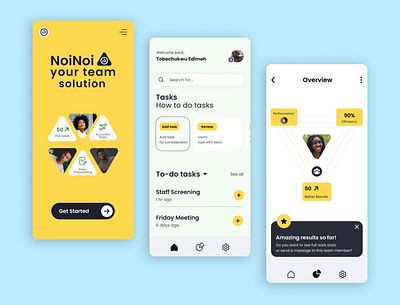 NoiNoi app branding design graphic design illustration logo mobile app mobile ui screens typography ui ux vector