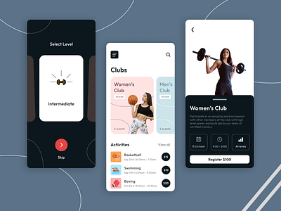 Work-It app behance branding design dribble fitness graphic design illustration logo mid level product design product designer typography ui uiux ux vector