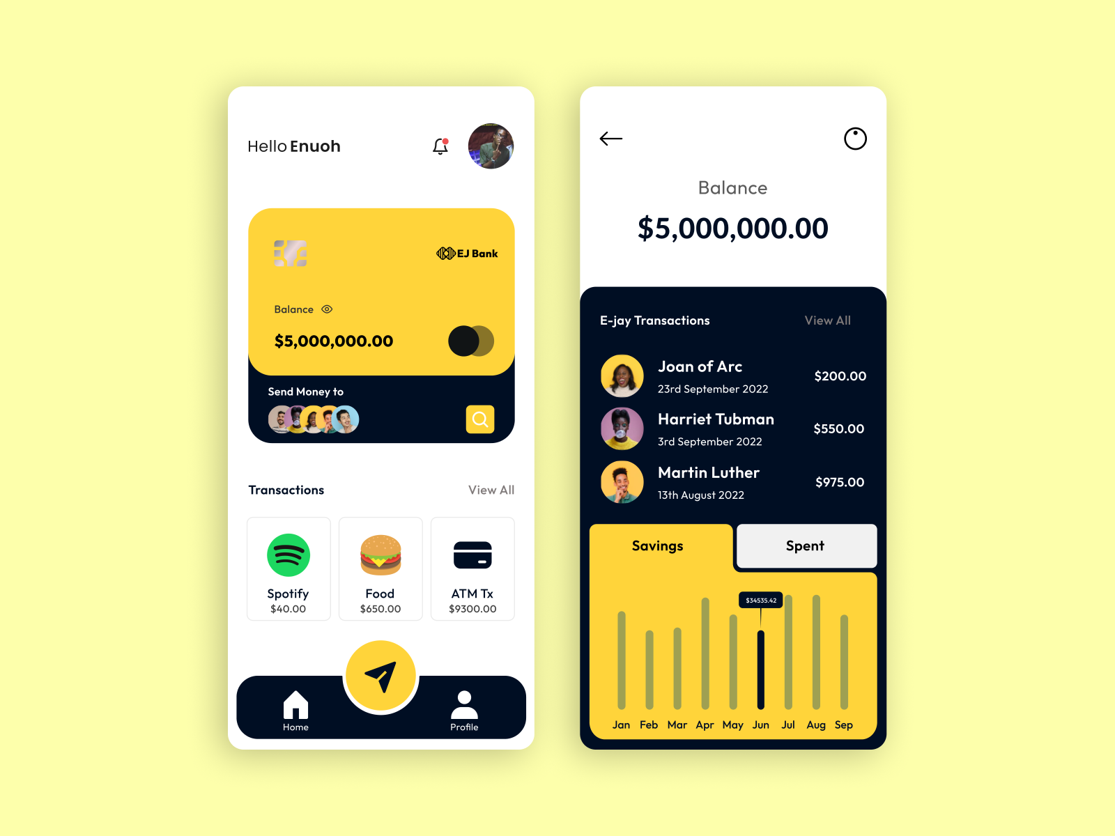 EJay Bank by Tobechukwu Edimeh on Dribbble