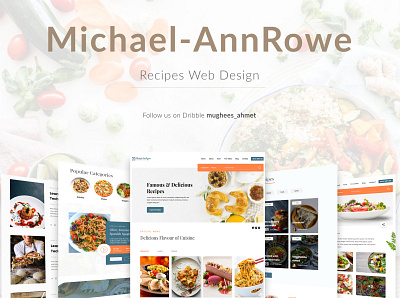 Cook & Recipes | Web UI Design branding design design inspiration logo services ui ui design inspiration web design