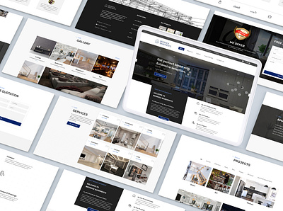 Bedrock Basements | Web Design branding design design inspiration services ui ui design inspiration web design
