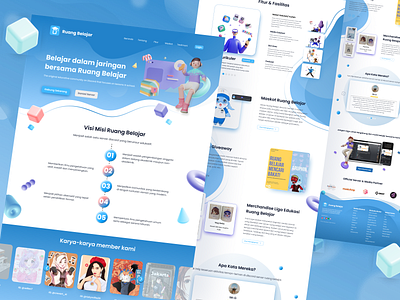 Concept Landing Page for Ruang Belajar Dc design graphic design landingpage ui uidesign ux