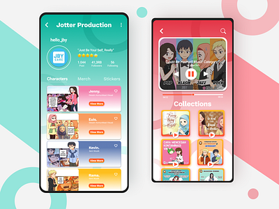 Comic Mobile App Design design mobile app social media ui