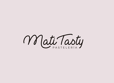 MatiTasty branding design logo minimal typography vector