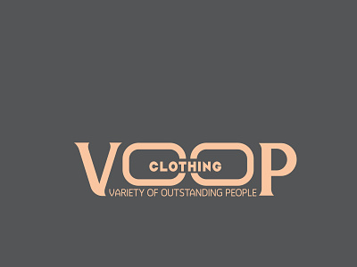 VOOP CLOTHING LOGO branding clothing logo design flat illustrator minimal vector