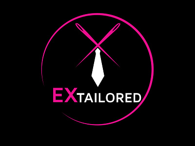ex tailord logo animation branding design flat illustration illustrator logo minimal vector web