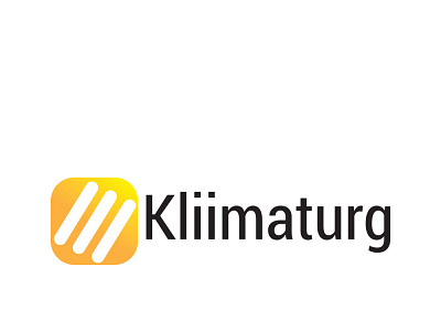 KLIIMATURG logo branding design flat icon logo minimal typography vector