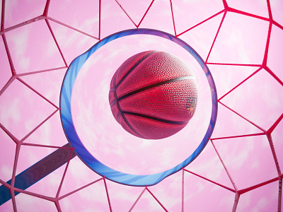 basketball 3d basketball blender blender3d hoop illustration