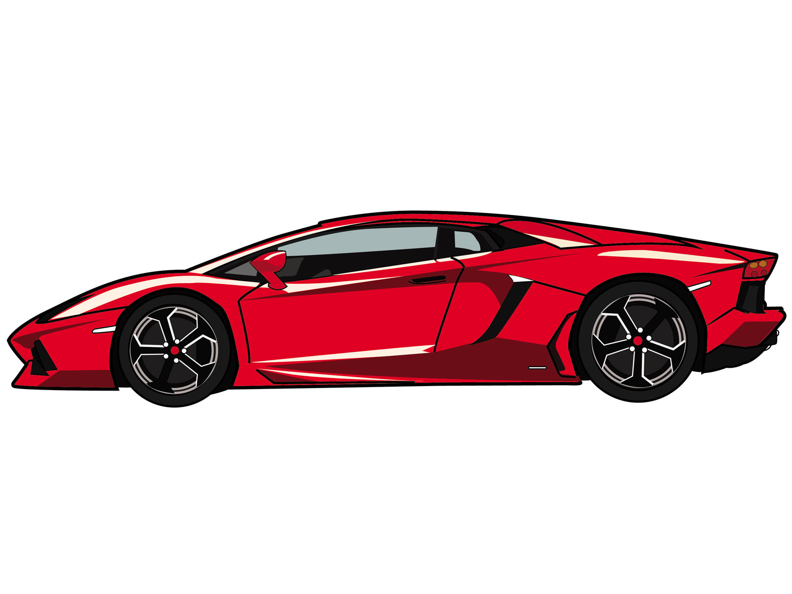 Red Lamborghini by Muhammad Irfan on Dribbble