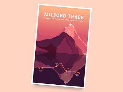 Milford track postcard | Weekly warm-up dribbbleweeklywarmup fiordland great walks hiking milford sound milford track mountain new zealand reflection track travel weekly challenge weekly warm up weeklywarmup