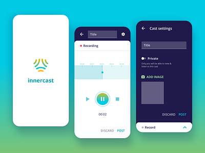 New mobile app - first concept screens & branding