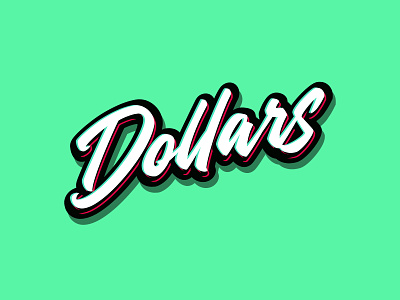 Dollars Lettering calligraphy lettering lettering logo logotype logotype design typography
