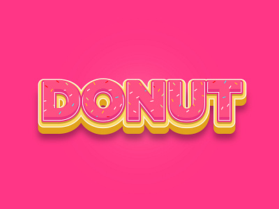 Donut Logotype calligraphy lettering lettering logo logotype logotype design typography