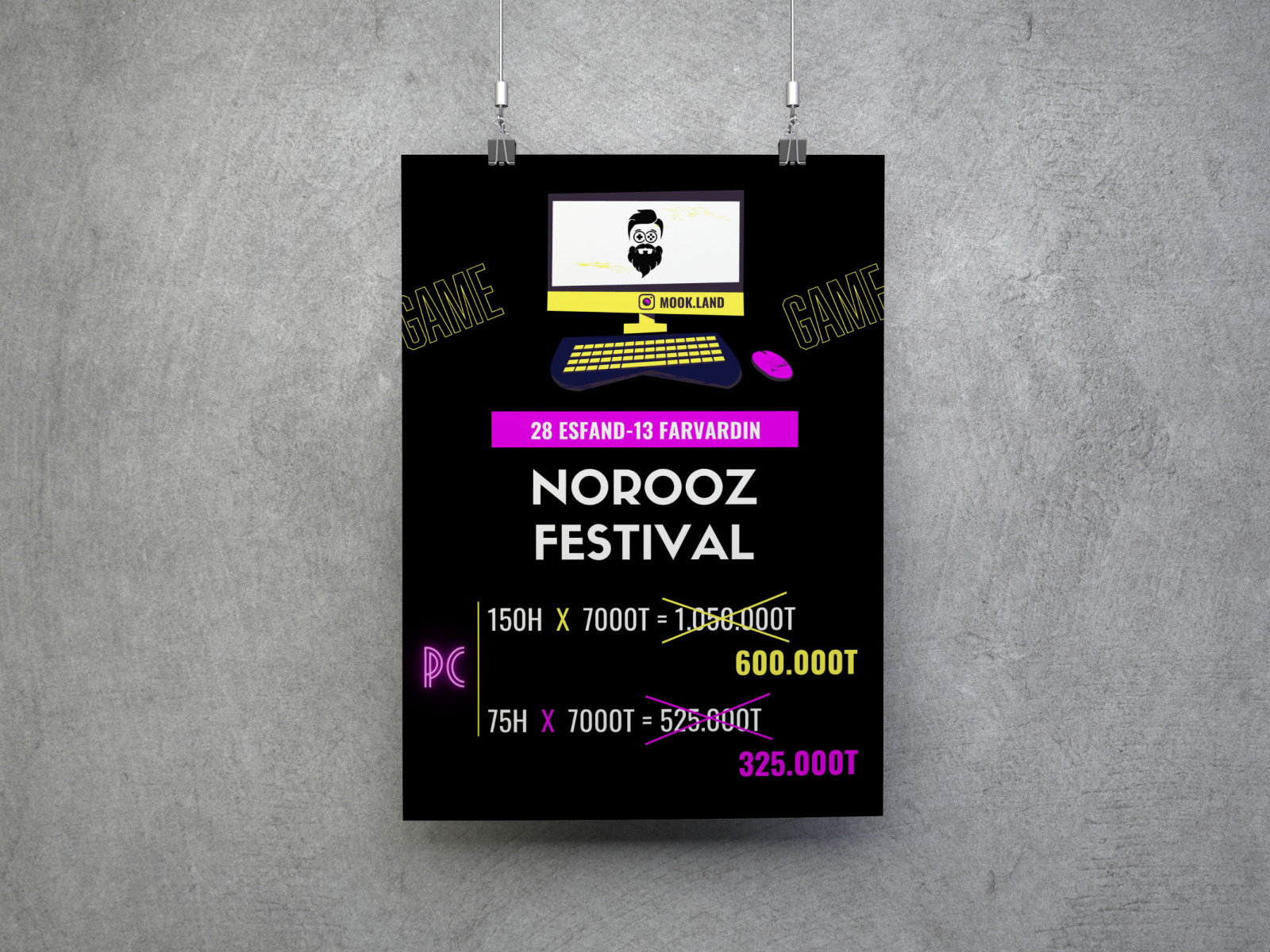 Gaming Poster by Faezeh saqaee on Dribbble