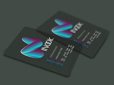Ninook Card branding card design graphic design illustration logo transparency vector visit card