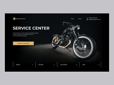 moto dribble bike black design flat gold minimal ui ui ux ui design ux web website