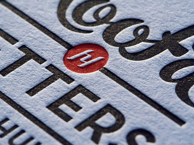 Hoofd&Letters - Logo, identity & business cards ambigram black business cards logo communication agency hand lettering identity letterpress letter press red retro the netherlands triplex cards typography