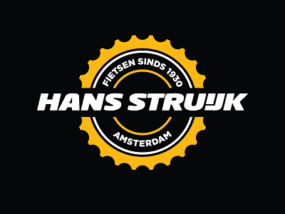 Hans Struijk Bicycles bicycles bikes black branding hans struijk logo motion outdoor retail retro yellow