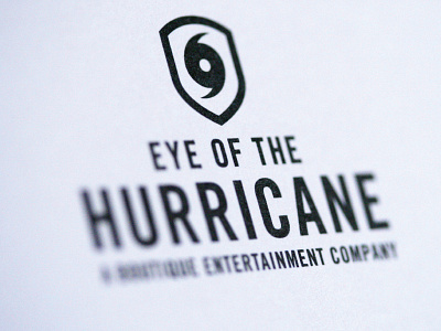 Eye Of The Hurricane - Logo identity design american black entertainment hurricane icon logo music retro