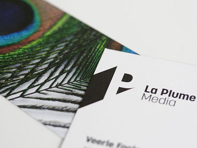 La Plume Media branding la plume media logo visual identity