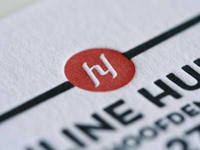 Letterpress business cards