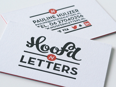 Letterpress business cards