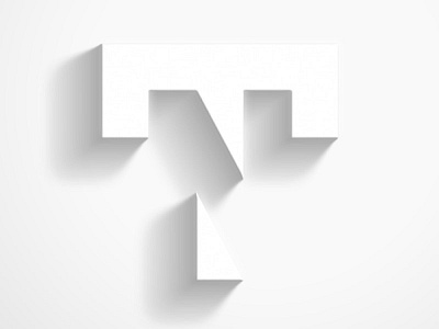 Logo Het Nieuwe Theater 3d branding eindhoven gray logo minimalist monogram shadow theatre typography visual identity white