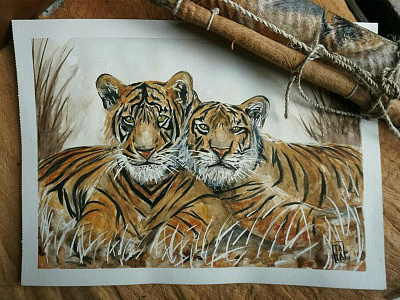 animals watercolor animals animals illustrated animals logo brown homedecor icon illustrations print design tiger watercolor painting