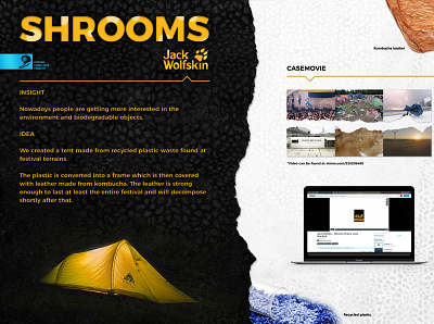 Jack Wolfskin - Shrooms concept concept design conceptboard conceptual