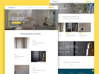 M-select - Custom closets closet design webdesign website