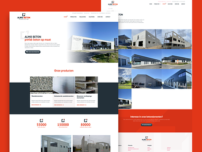 Concrete partitions design webdesign website