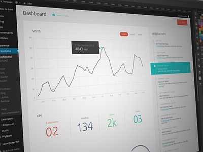 Dashboard Wordpress