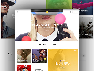 Gamology agency colour cover game home landing me ui ux