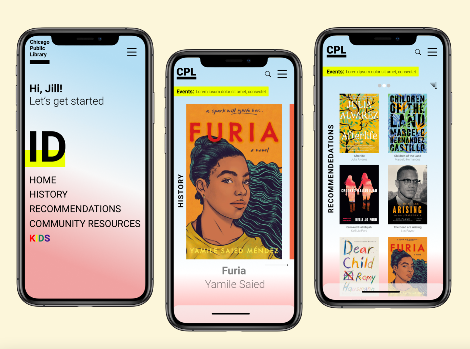 Chicago Public Library App by Khalid AlAmin on Dribbble