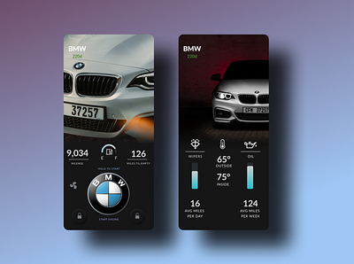 BMW Mobile Car App bmw bmw app bmw starter car car remote car starter car system cars design mercedes benz mobile car mobile car app remote starter typography ui uiux uiuxdesign ux ux design