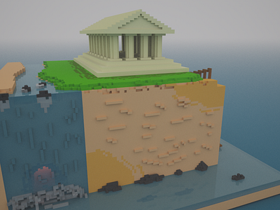 "The climb". 3D on Magica Voxel