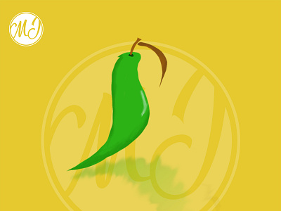 The Green Pepper Art art design illustration photoshop social media