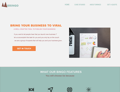 Bringo Landing Page landing page ui ux uidesign ux web agency