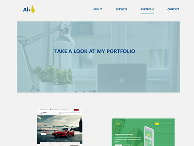 Portfolio flatdesign landing page logo portfolio typography ui ux uidesign uiux web agency