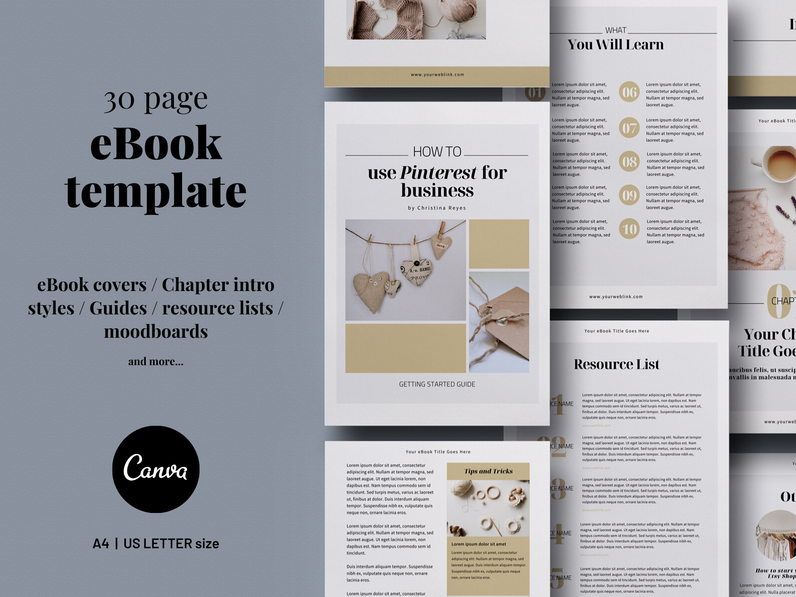 30page Canva eBook template by Olga Davydova on Dribbble
