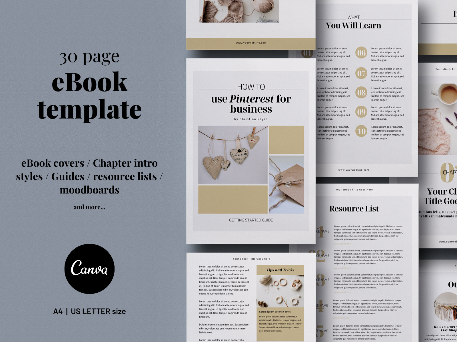 30 page Canva EBook Template By Olga Davydova On Dribbble